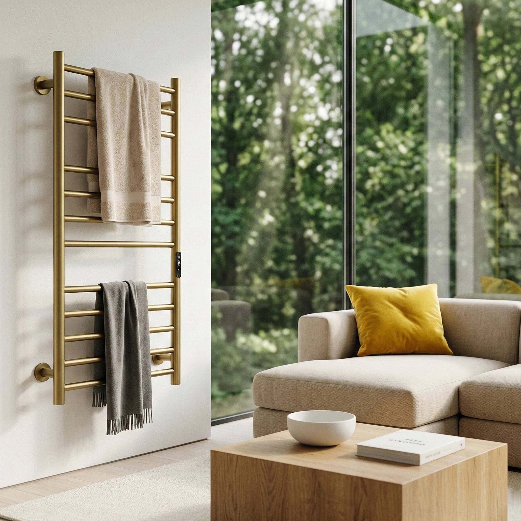Wall Mount Heated Towel Electric Towel Warmer 12 Bars | Wayfair North America