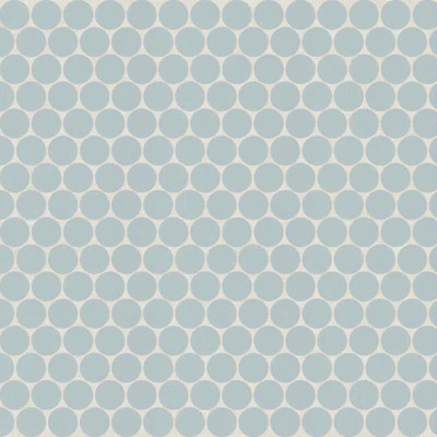 Marin 3/4" x 3/4" Penny Round Matte Porcelain Mosaic Tile | Perigold
