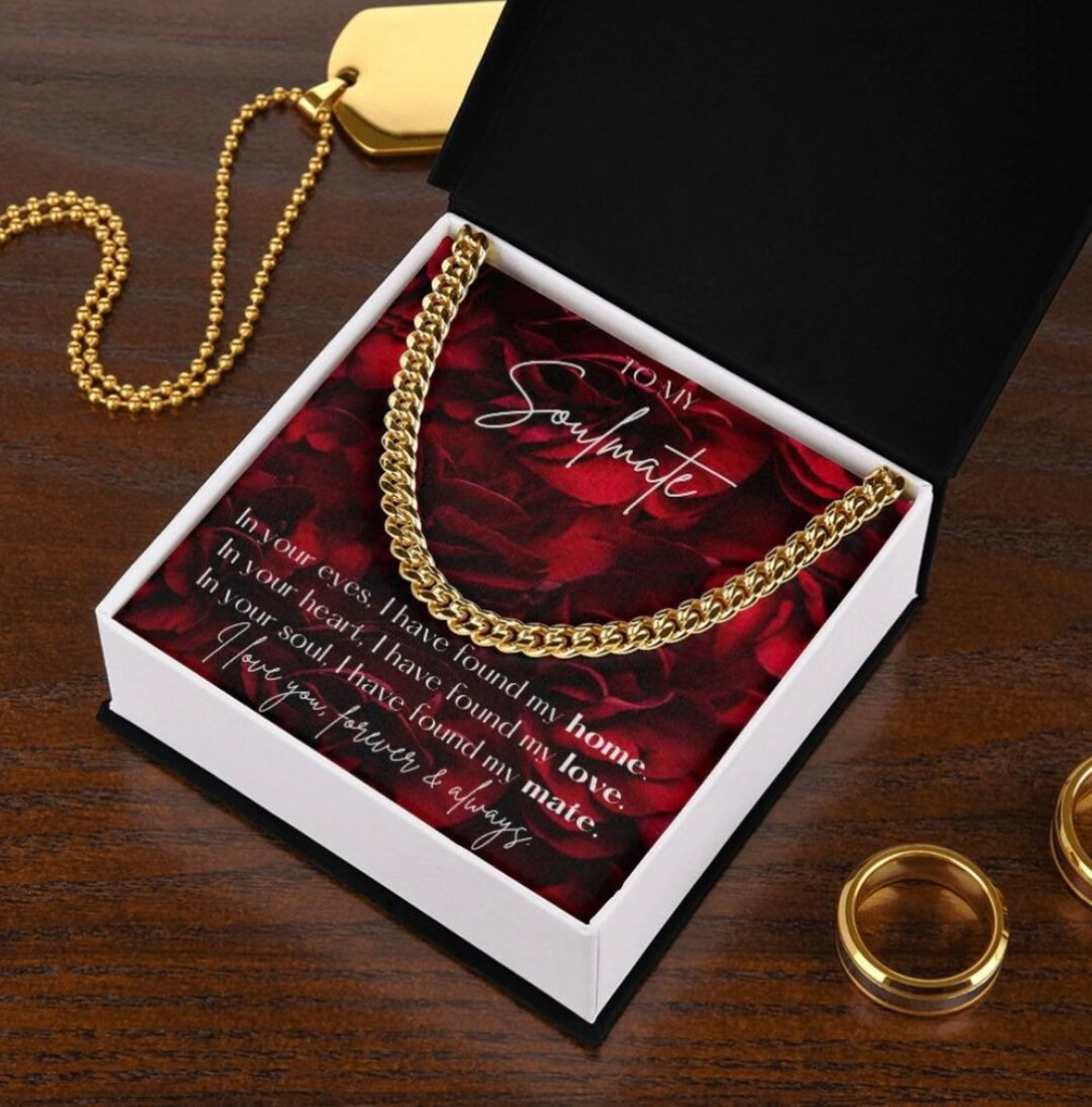 To My Soulmate • Soulmate Necklace • Valentines Gift • Gift For Him • Anniversary Gift ... | Etsy (US)