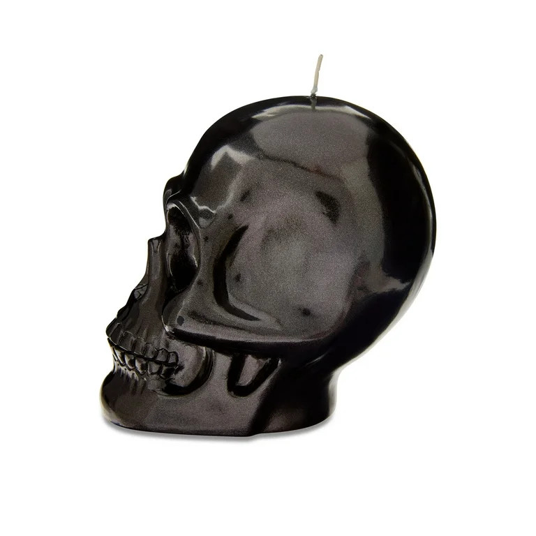 Skull Candle, Black, 4.5", Halloween by Way To Celebrate | Walmart (US)