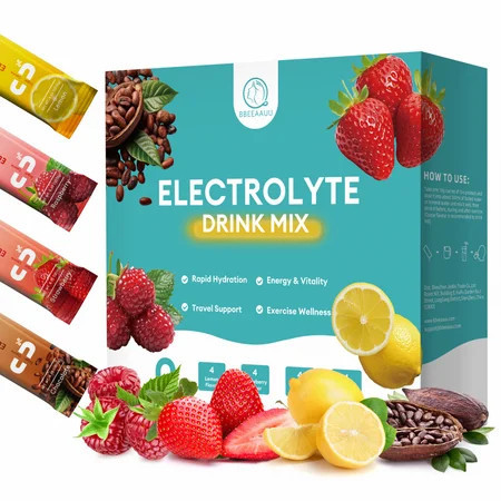 Electrolyte Powder Drink Mix - Electrolytes Powder Packets - Sugar Free & 0 Calorie - Organic Fruit Liquid Daily Hydrate Packets for Dehydration Relief and Rehydration, Variety 16 Pack | Walmart (US)