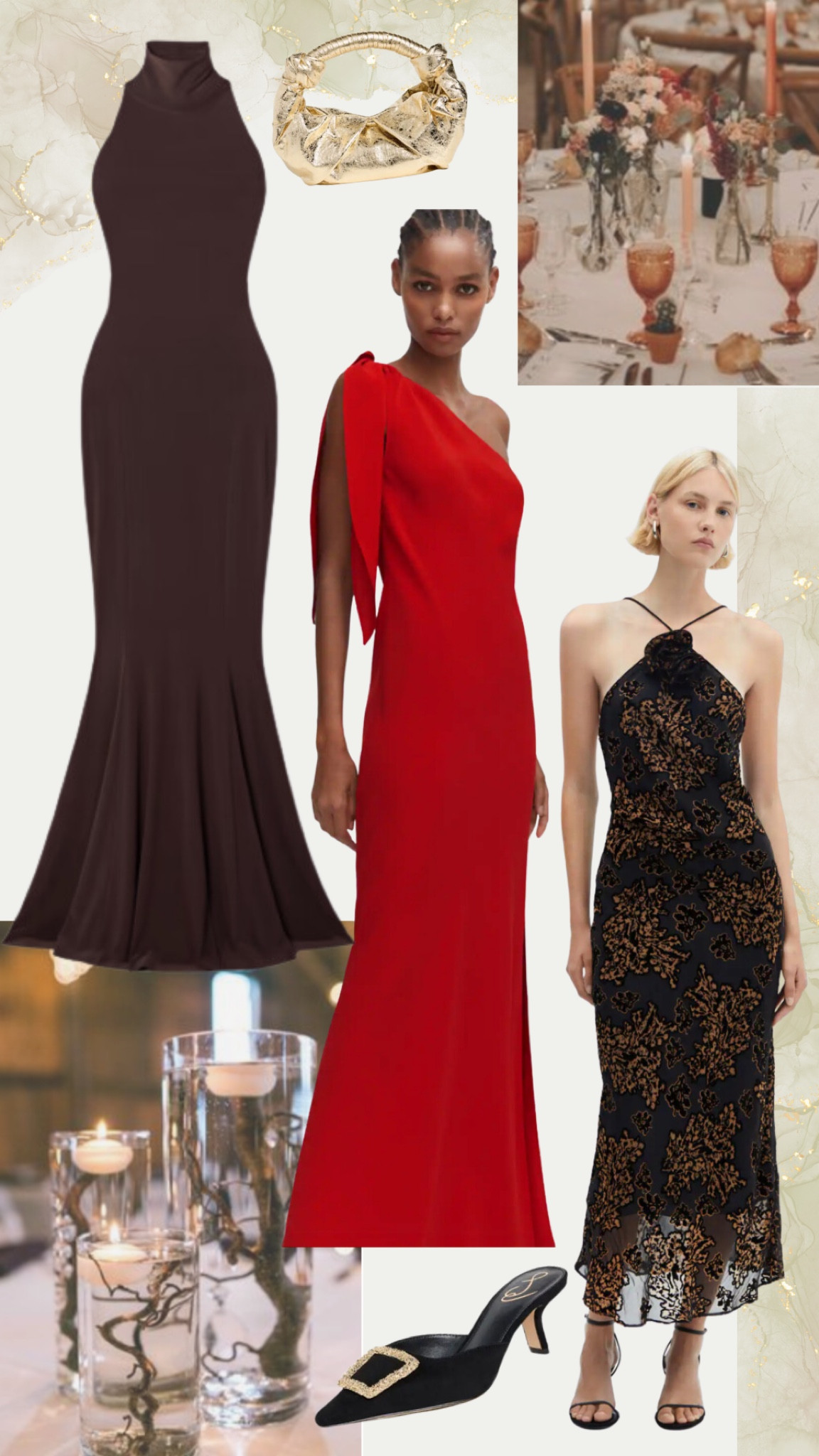 Wedding guest dress
Red gown 
Red dress
Wedding guest 
Brown dress 

#LTKshoecrush #LTKSeasonal #LTKHoliday