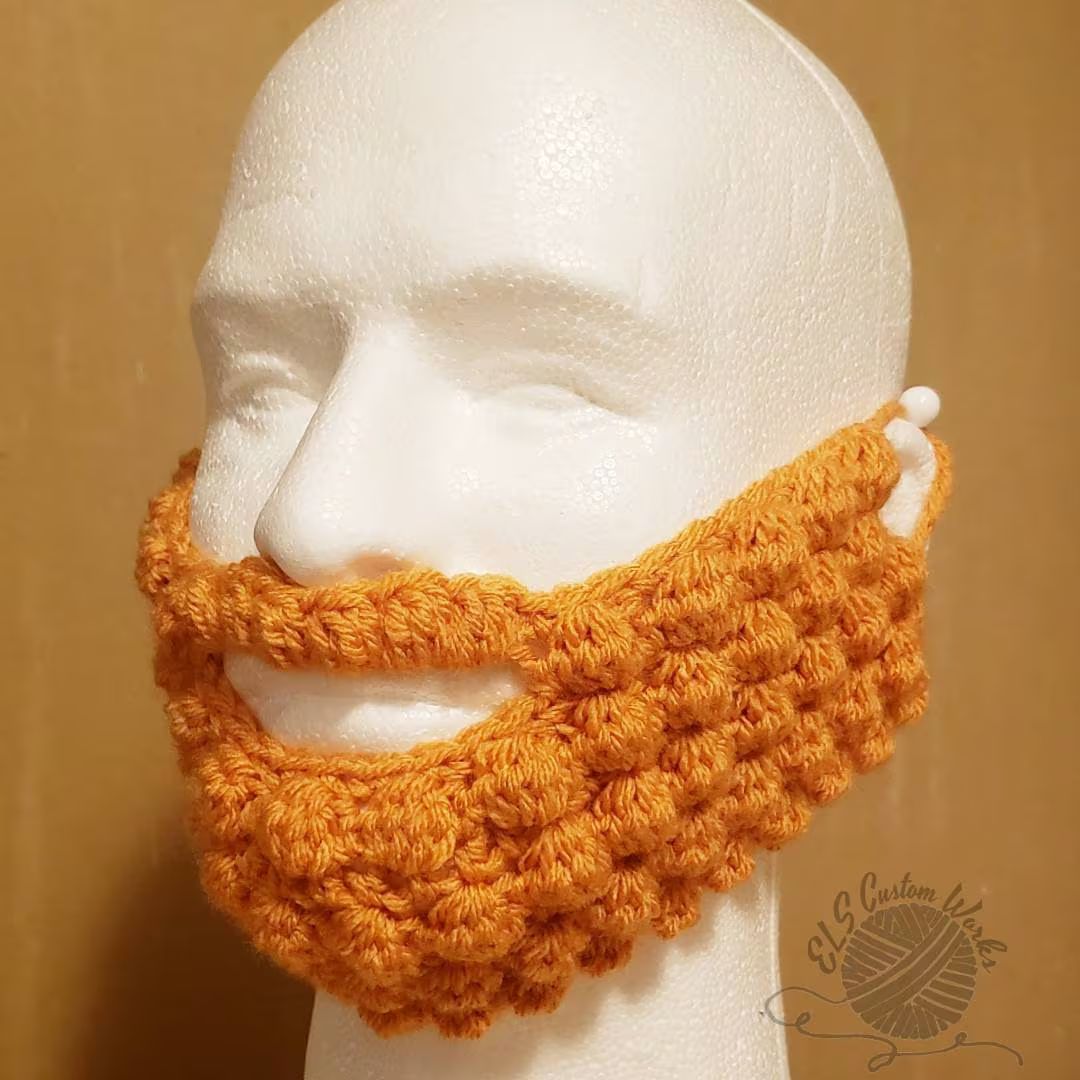 Crocheted Beard Beard Costume Yarn Beard Beard Available in - Etsy | Etsy (US)