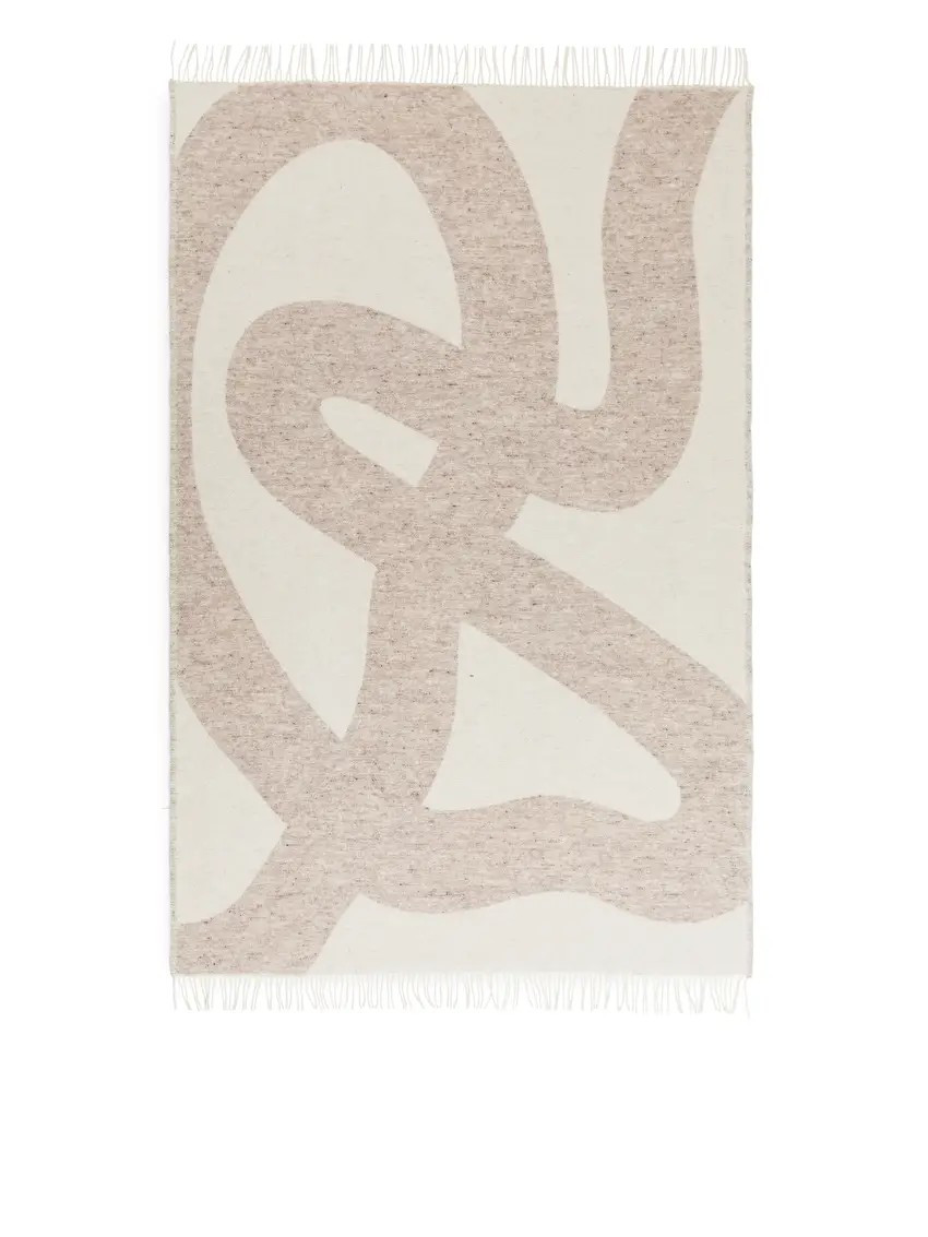 Klippan Wool Blanket - White/Beige - ARKET FR | ARKET (US&UK)