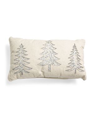14x24 Beaded Christmas Tree Pillow | TJ Maxx