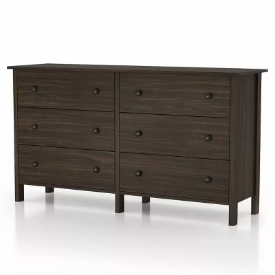 Cooyal 6 Drawer Dresser Wenge - miBasics | Target