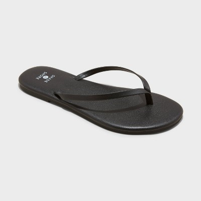 Women's Cali Flip Flop Sandals - Shade & Shore™ Black 12 | Target