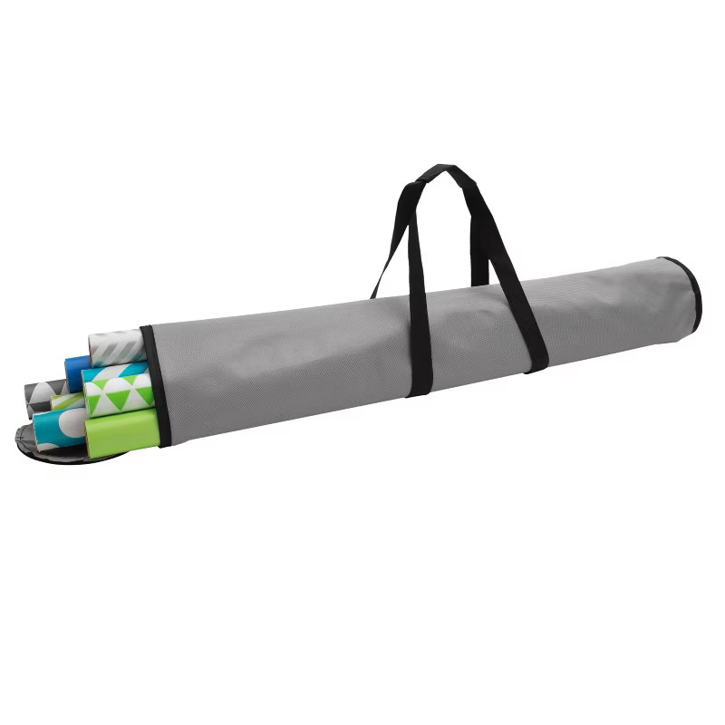 Simplify Wrapping Paper 30" Storage Bag Gray/Black: Gift Wrap Organizer, Built-In Handles, Folds ... | Target