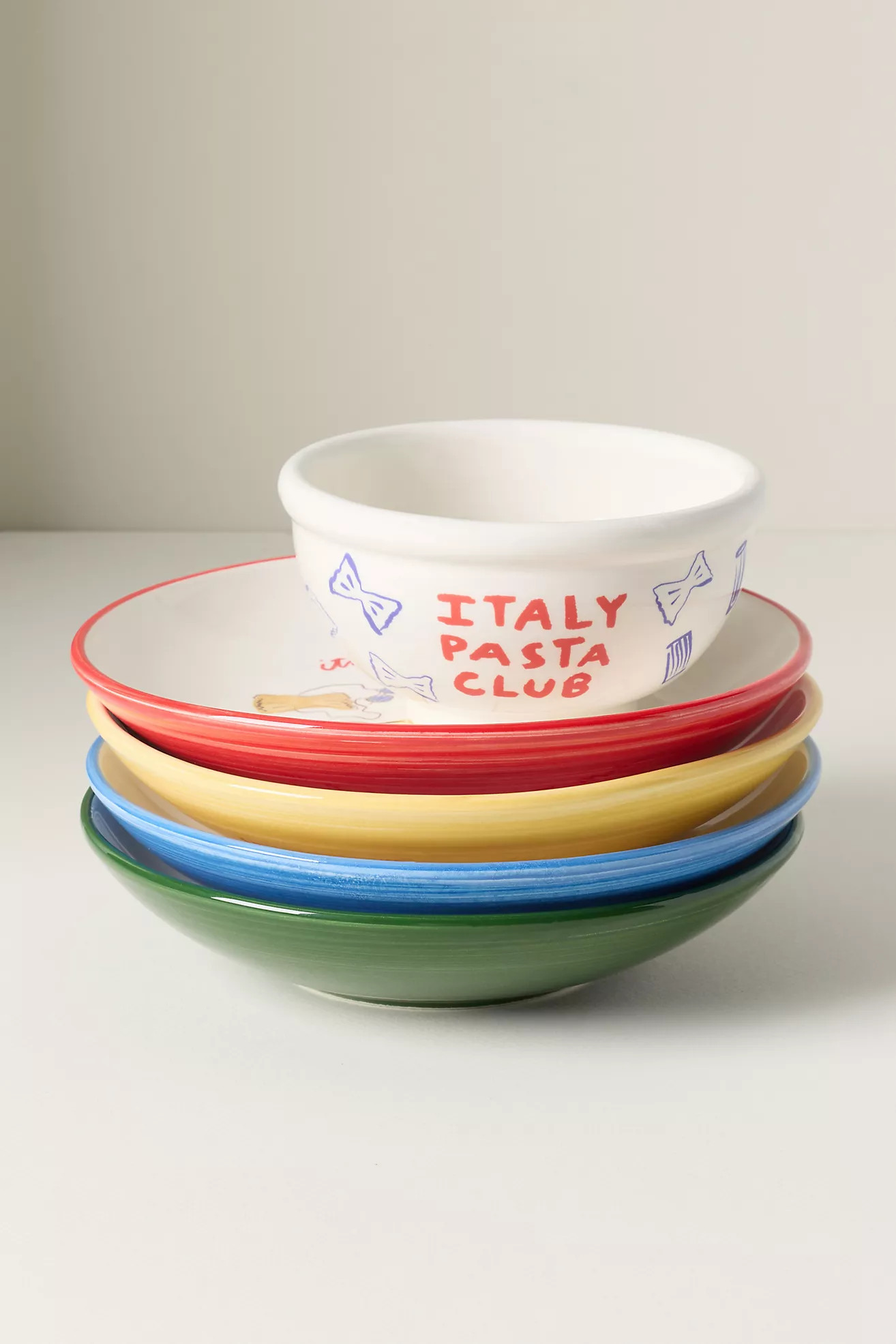 Das Rotes Rabbit Italian Earthenware Pasta Bowl | Anthropologie (US)