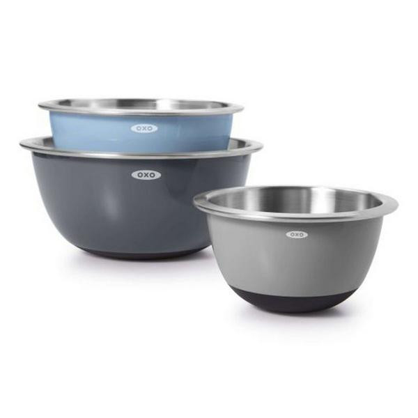 OXO 3 Piece Stainless Steel Mixing Bowl Set | Scheels Sports