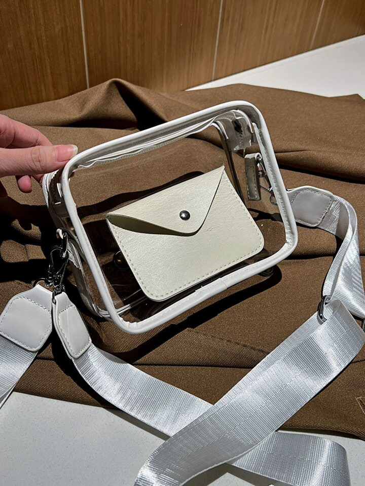 Mini Clear Square Bag With Coin Purse | SHEIN