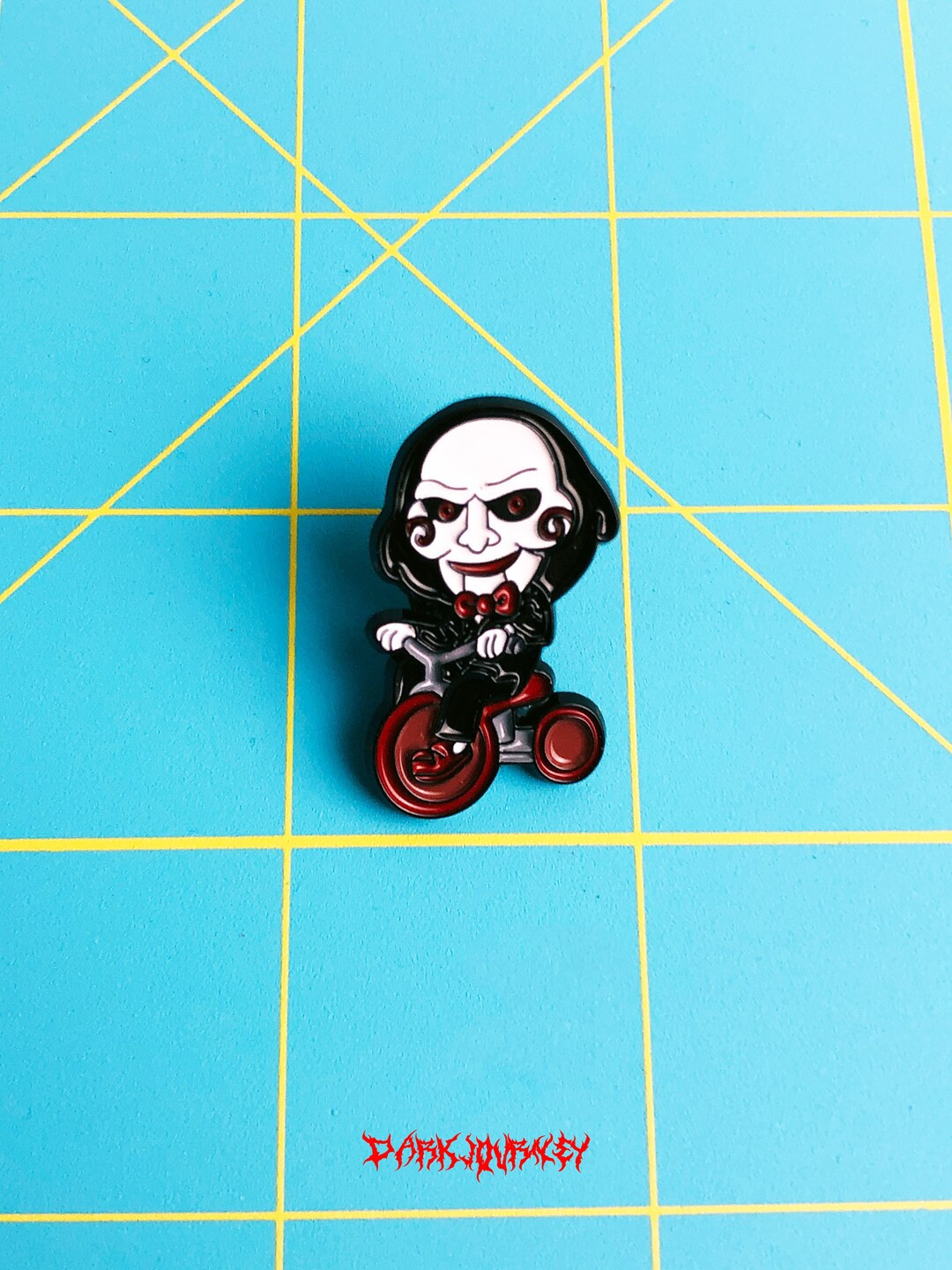 Jigsaw Saw Horror Pin Brooch - Etsy | Etsy (US)