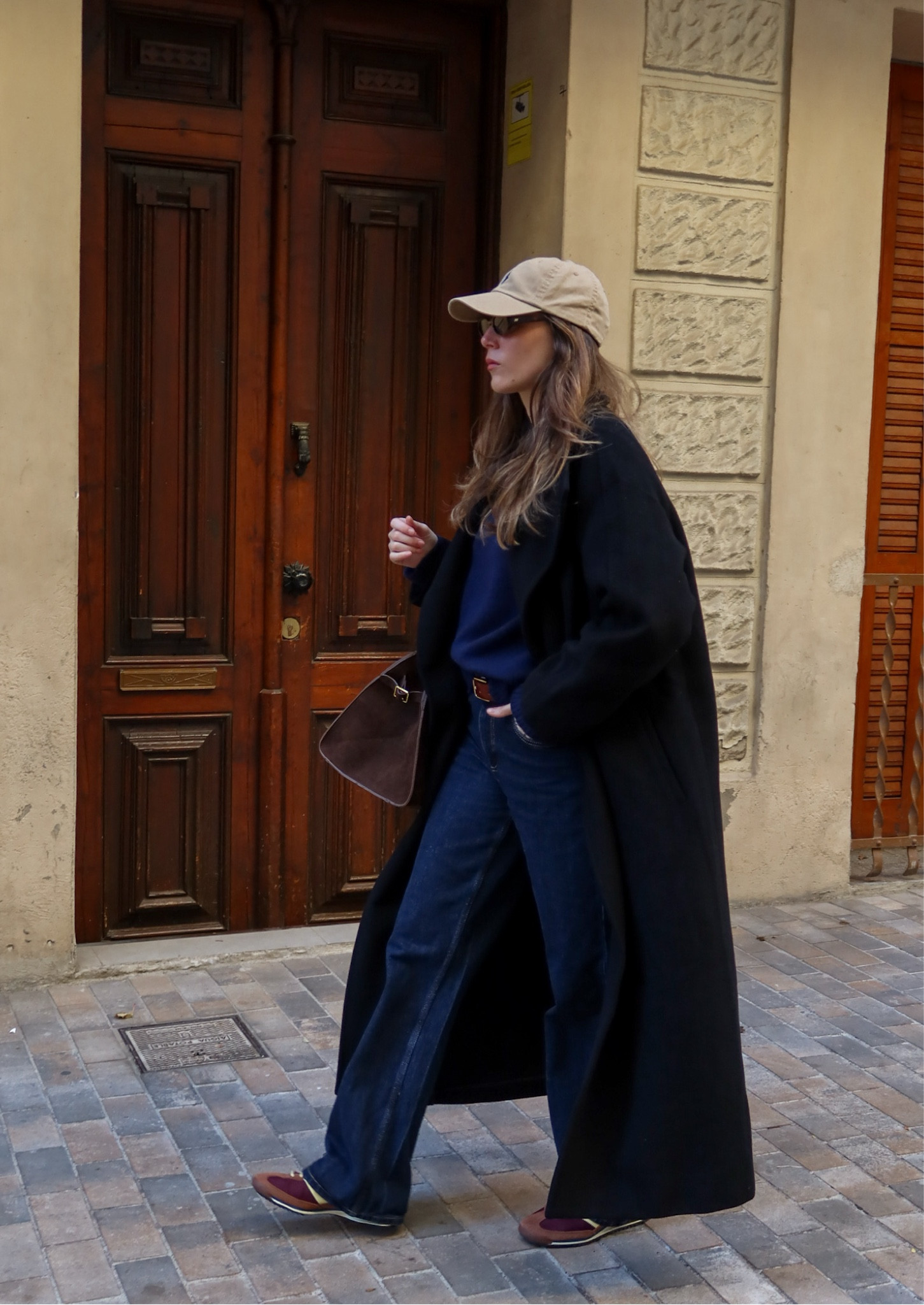 Navy & brown 🤎🫐 #winteroutfits #outfitinspo #ootd