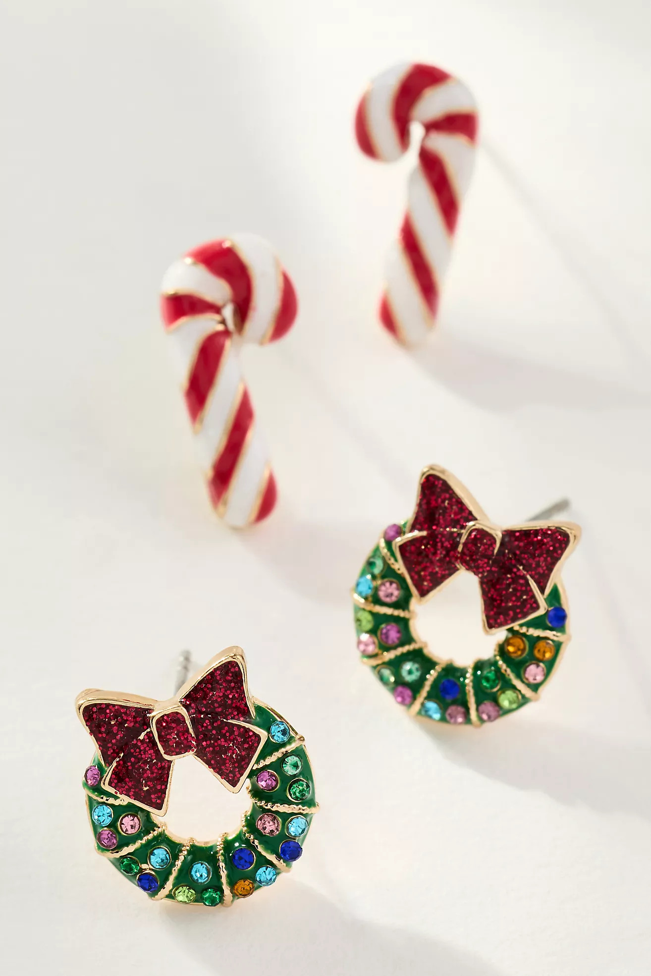 BaubleBar Mint & Mistletoe Earrings, Set of 2 | Anthropologie (US)