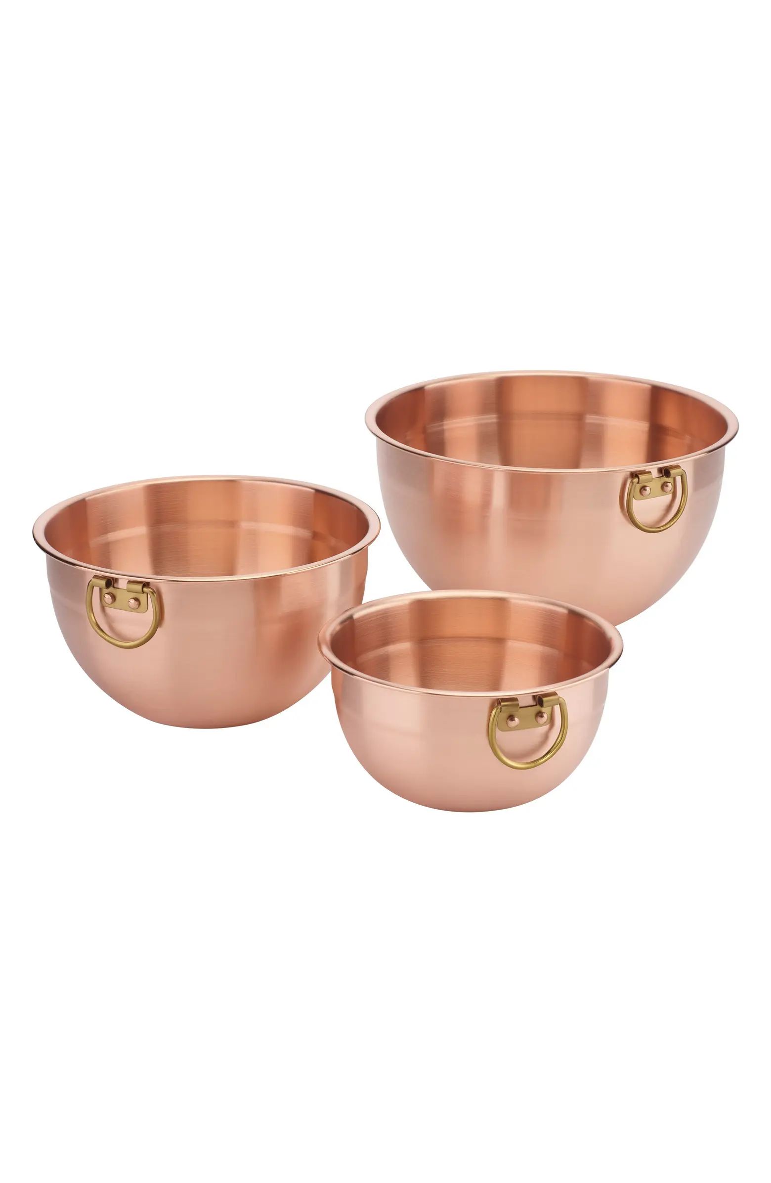 Cuisinart Set of 3 Copper Mixing Bowls | Nordstrom | Nordstrom