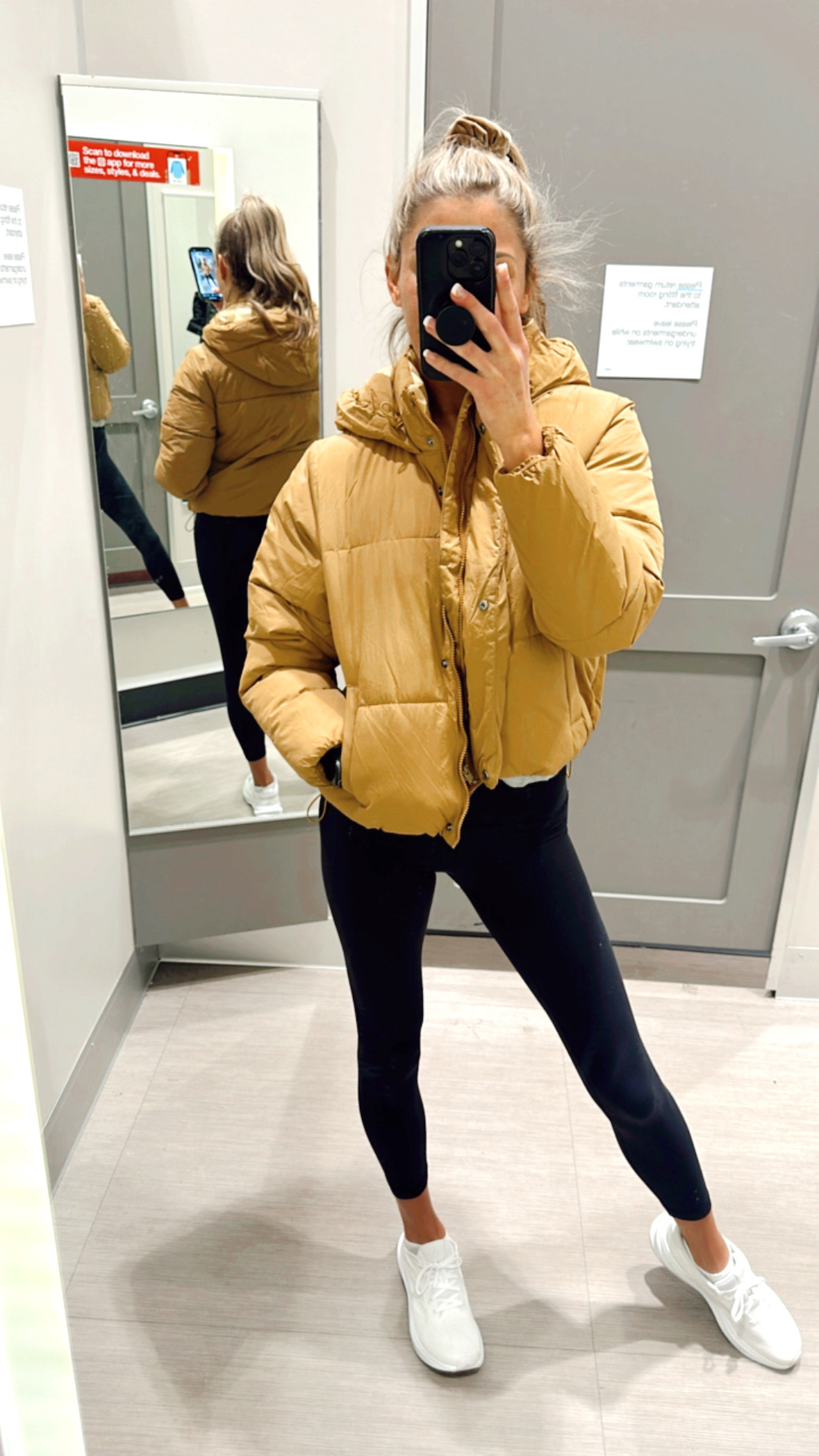 New Target puffer jacket for fall and winter! Removable hoodie and quality material to stay warm! 🍁  

wearing size medium 

•
•
Fall outerwear, coats puffer jackets, black coat, target women’s clothing 

#LTKFindsUnder50 #LTKFitness #LTKActive