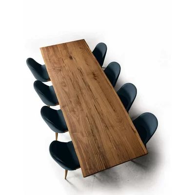 Brandon Italian Solid Wood Dining Table YumanMod Size: 30" H x 83" W x 39" D | Wayfair North America