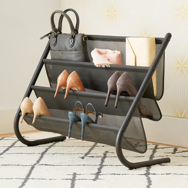 Umbra Charcoal Slant Shoe & Accessory OrganizerBy Umbra4.323 Reviews$49.99/eaOr 4 payments of $12... | The Container Store