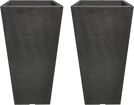 Kante 22 Inch Tall Planter Set of 2, Large Taper Planter for Outdoor Indoor Garden Patio Front Do... | Amazon (US)