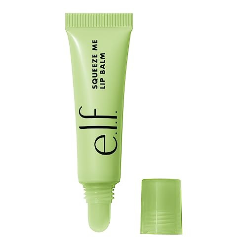 e.l.f. Squeeze Me Lip Balm, Moisturizing Lip Balm For A Sheer Tint Of Color, Infused With Hyaluronic Acid, Vegan & Cruelty-free, Honeydew | Amazon (US)