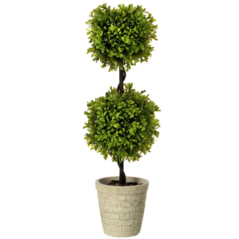 24'' Faux Topiary in Pot | Wayfair North America