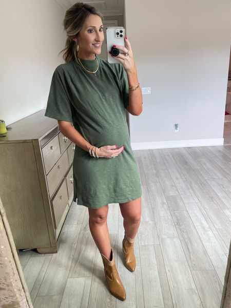 Target T-shirt dress size small. Bump friendly. 32 weeks. Size small. Casual. Dress up or down. Pregnant style. Mom outfit. Western boots. Sneakers. Nikes easy. Comfy 

Follow my shop @steph.slater.style on the @shop.LTK app to shop this post and get my exclusive app-only content!

#liketkit 
@shop.ltk
https://liketk.it/3P9zk 

Follow my shop @steph.slater.style on the @shop.LTK app to shop this post and get my exclusive app-only content!

#liketkit  
@shop.ltk
https://liketk.it/3P9AP

Follow my shop @steph.slater.style on the @shop.LTK app to shop this post and get my exclusive app-only content!

#liketkit #LTKbump #LTKSeasonal #LTKunder50 #LTKstyletip #LTKbump #LTKSeasonal #LTKstyletip #LTKSeasonal #LTKbump
@shop.ltk
https://liketk.it/3PhzM

#LTKbump #LTKSeasonal #LTKunder50