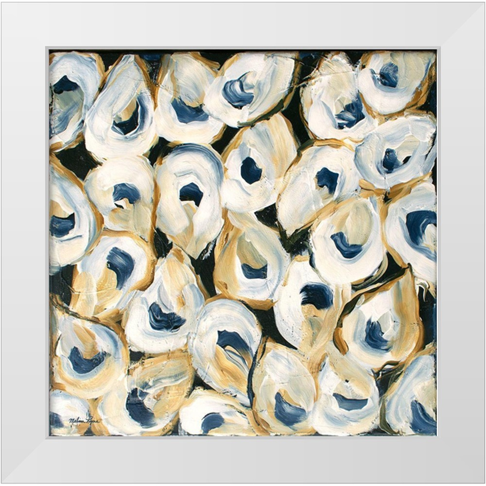 Lyons, Melissa 12x12 White Modern Wood Framed Museum Art Print Titled - Oysters - Walmart.com | Walmart (US)