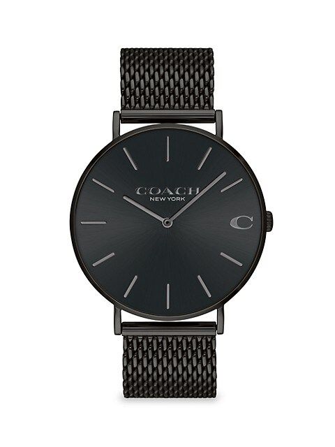Charles Woven Stainless Steel Bracelet Watch | Saks Fifth Avenue