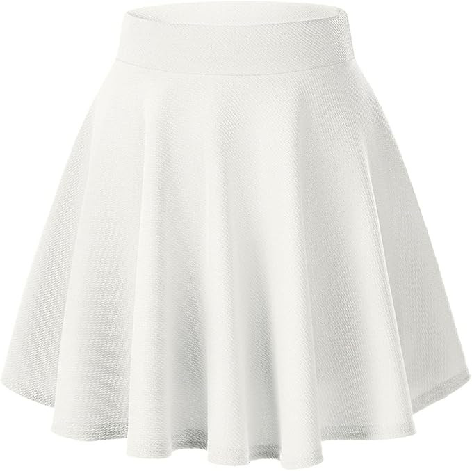 Urban CoCo Women's Basic Versatile Stretchy Flared Casual Mini Skater Skirt | Amazon (US)