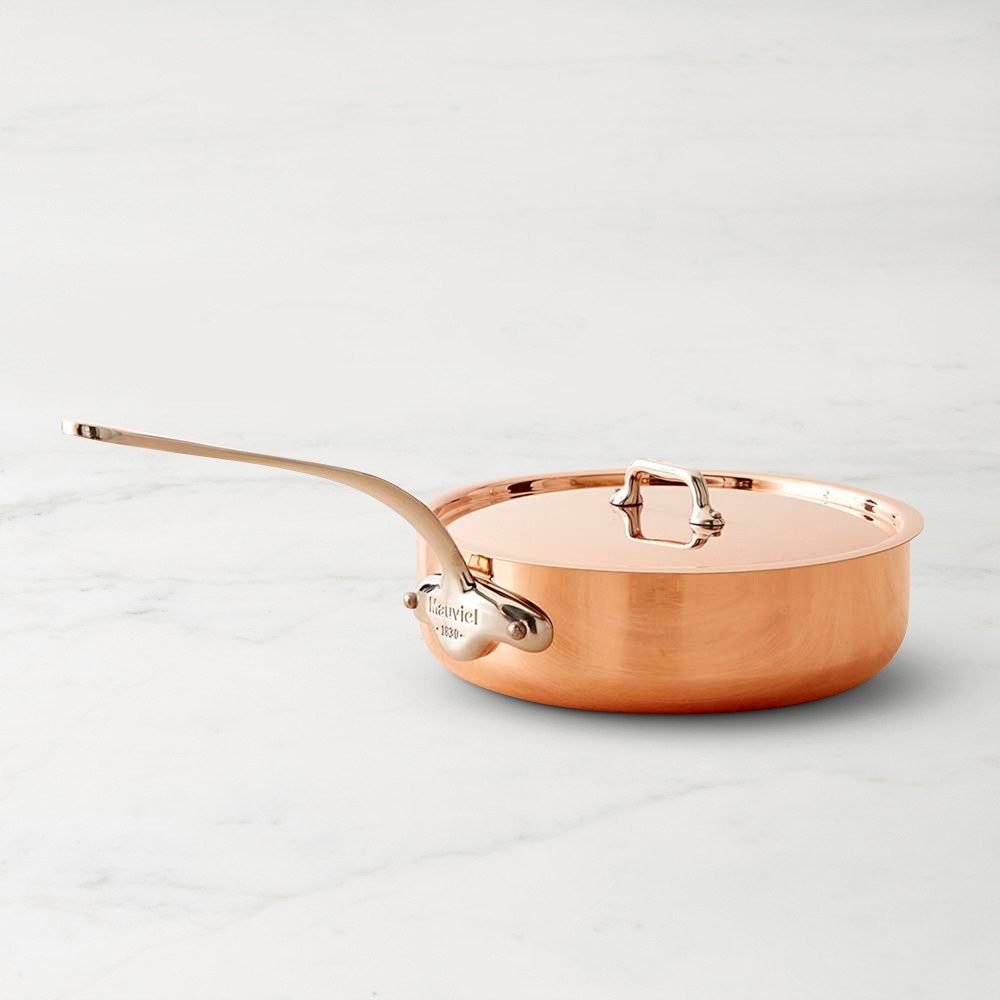 Mauviel  M'3S Copper Sauté Pan with Stainless-Steel Handles | Williams-Sonoma