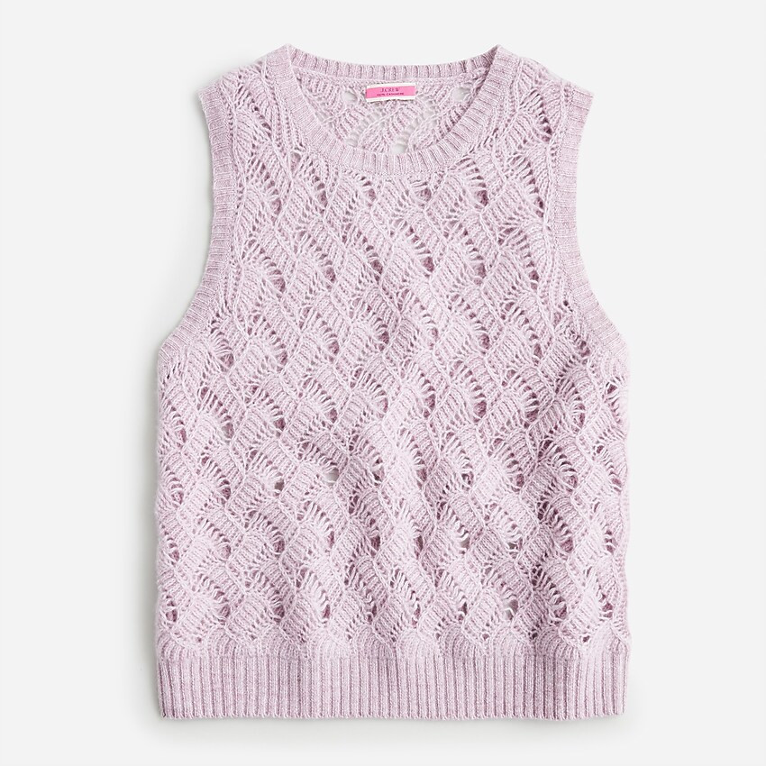 Cashmere pointelle sweater shell | J. Crew US