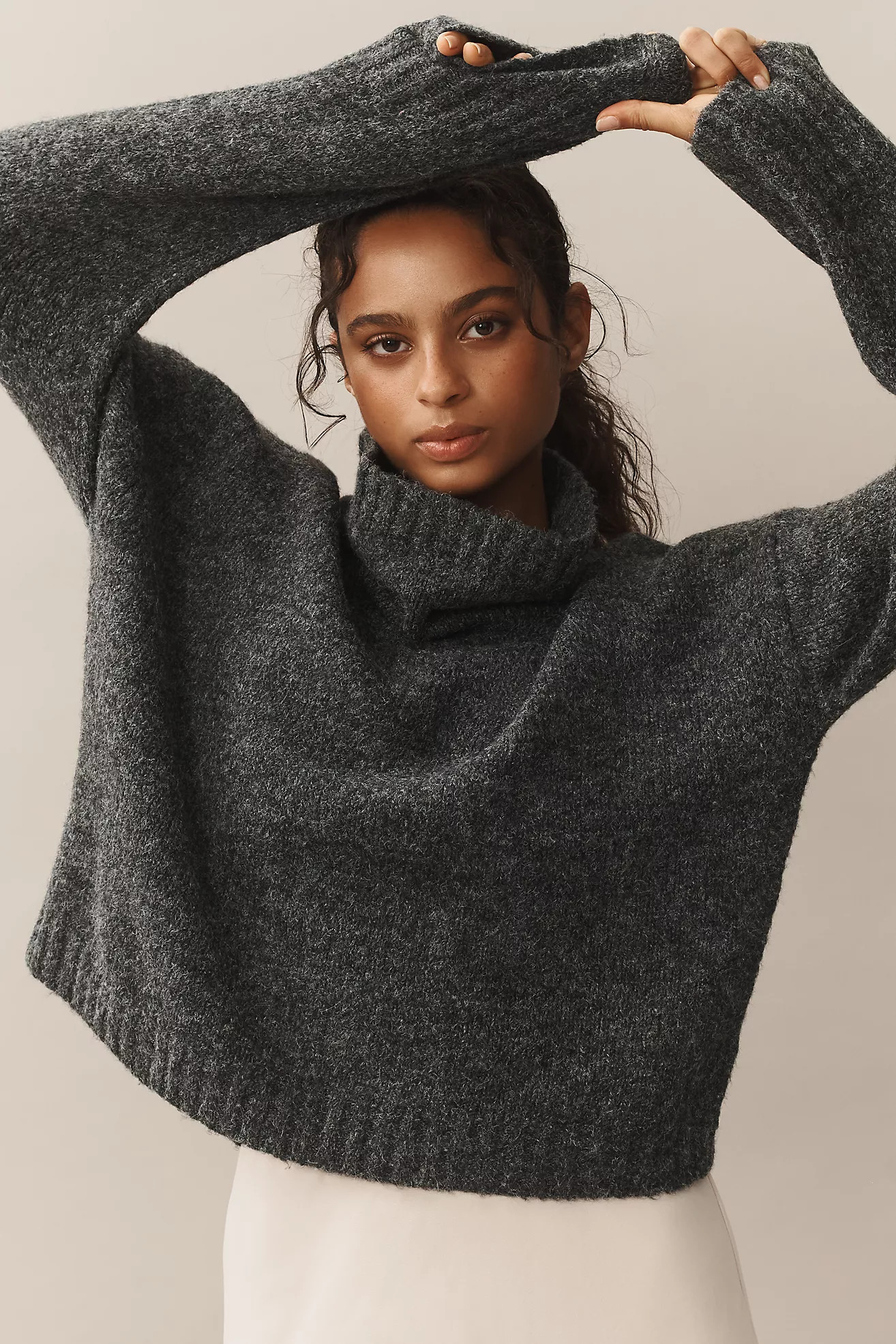 The Lennon Wide-Sleeve Turtleneck Sweater by Pilcro | Anthropologie (US)