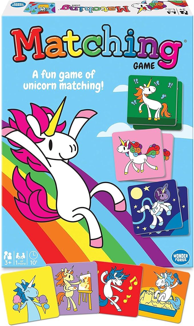 Wonder Forge Unicorn Memory Matching Board Game For Boys & Girls Age 3 To 5 - A Fun & Fast Magica... | Amazon (US)