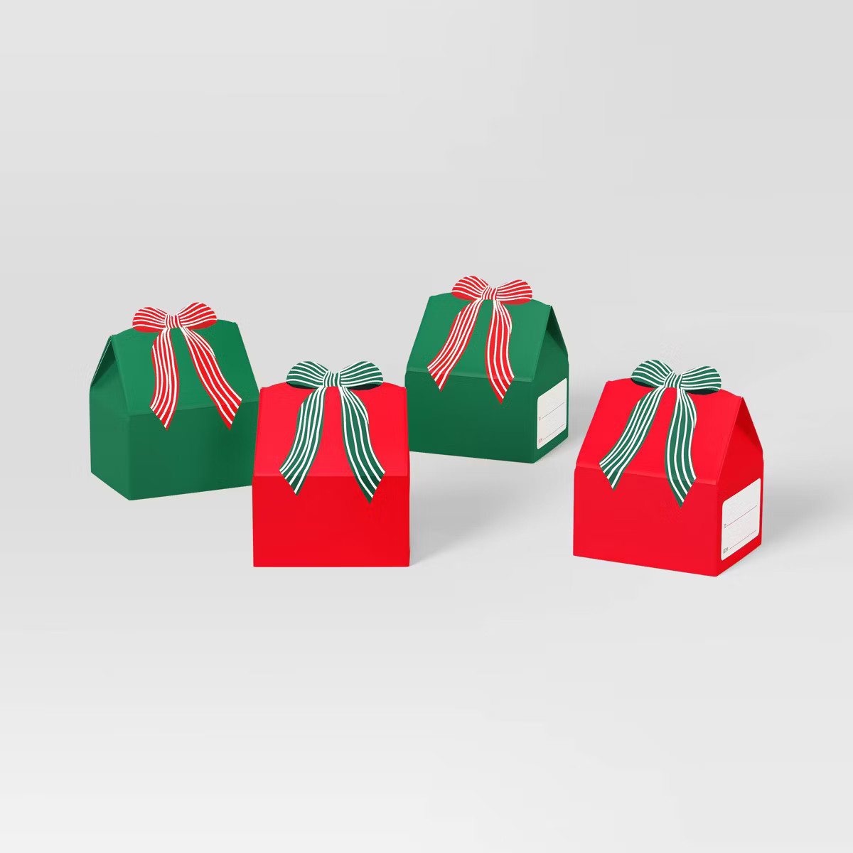 4ct Christmas Gift Boxes with Bows Red/Green - Wondershop™ | Target