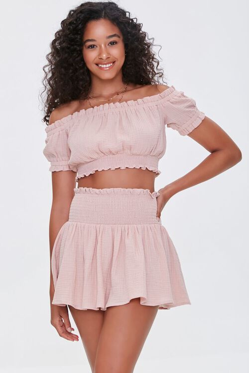 Smocked Mini Skirt | Forever 21 (US)