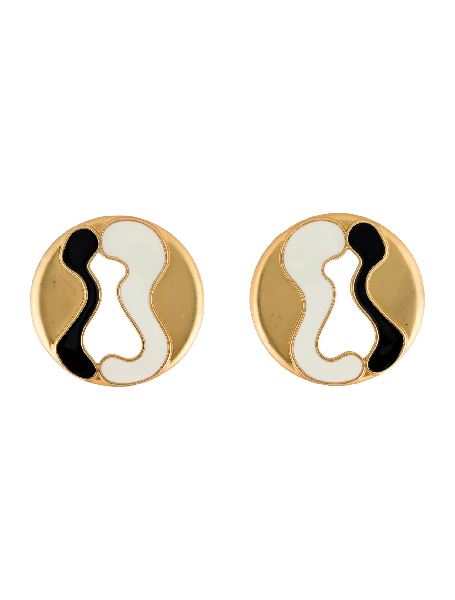 Schiaparelli Key Hole Enamel Drop Earrings - Black Drop, Earrings - WSCHP21705 | The RealReal | The RealReal
