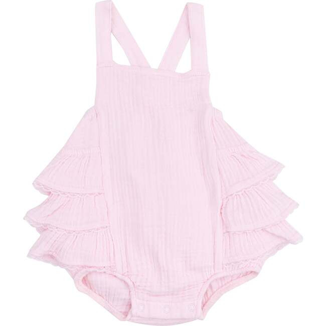 Ruffle Sunsuit, Solid Muslin Ballerina | Maisonette