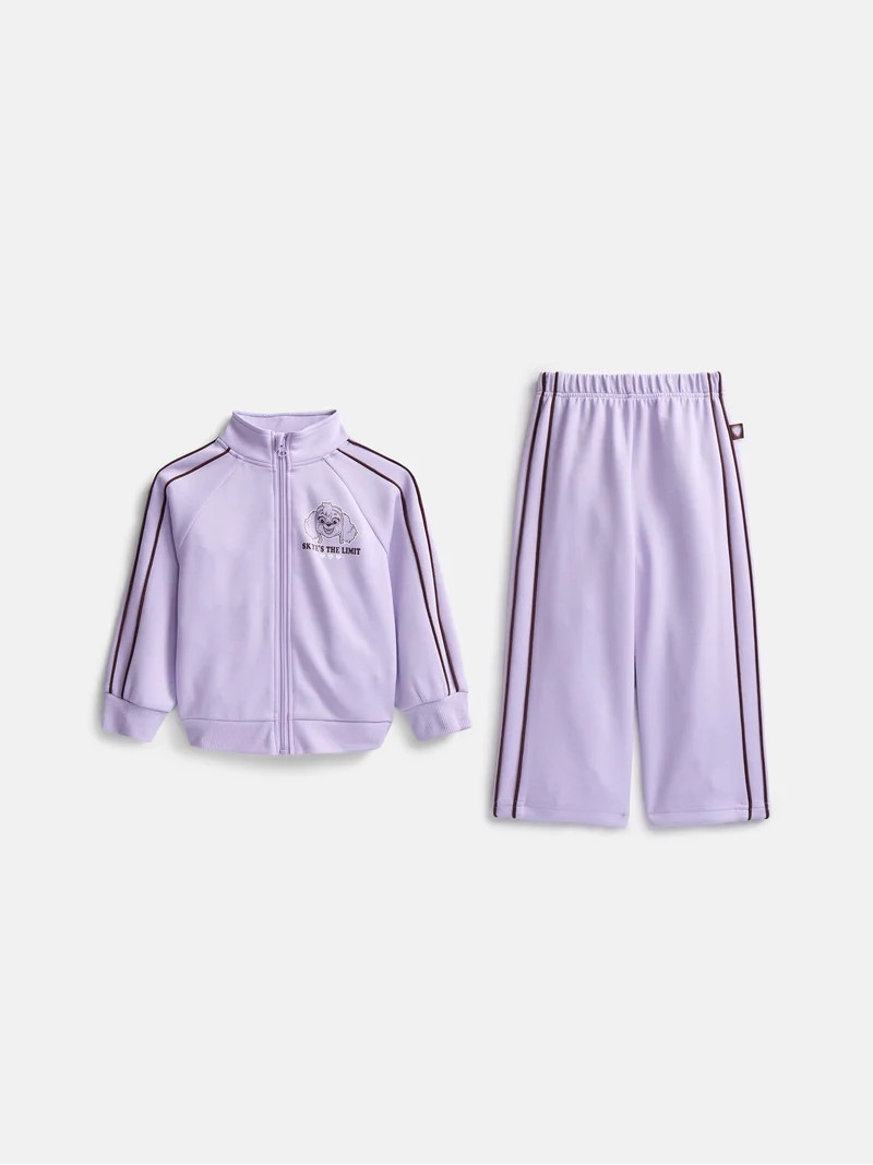 Paw Patrol Toddler Girls Full Zip Tracksuit, Sizes 12M-5T | Walmart (US)