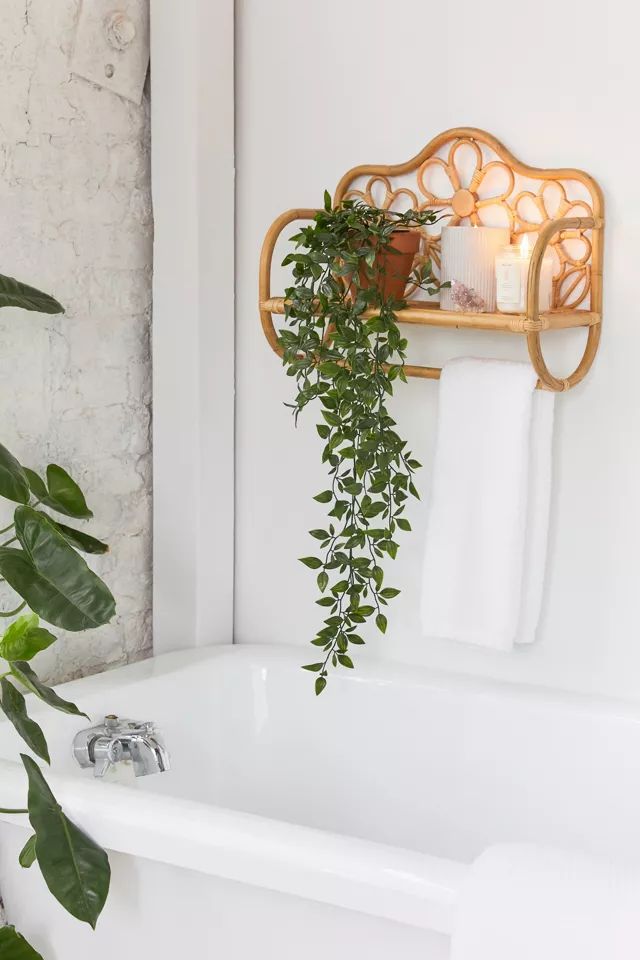 Rattan Daisy Wall Shelf | Urban Outfitters (US and RoW)