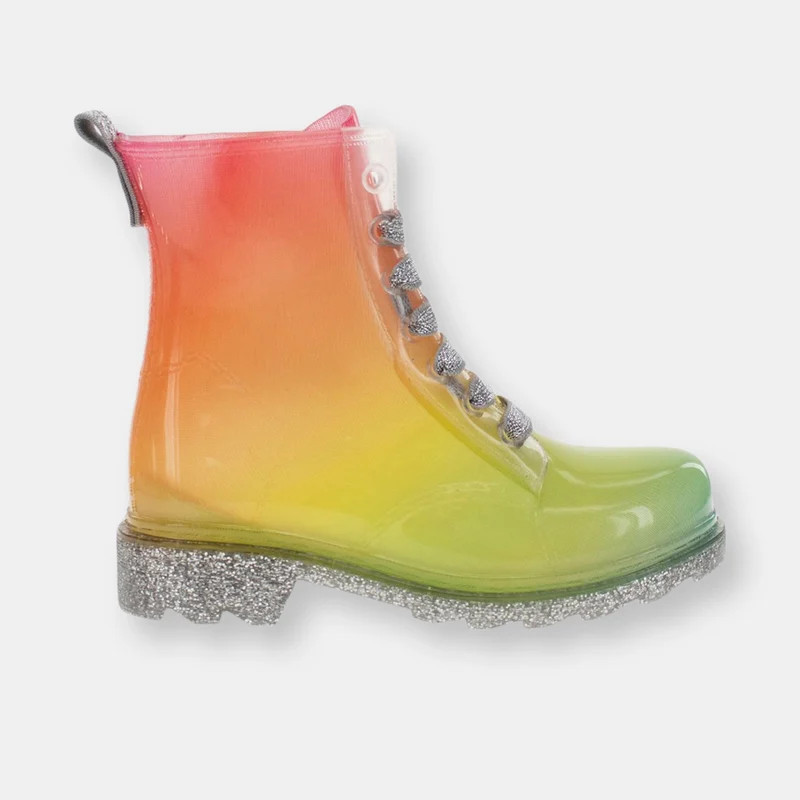 Western Chief Kids Glitter Combat Boot - White - 9 TODDLER | Verishop