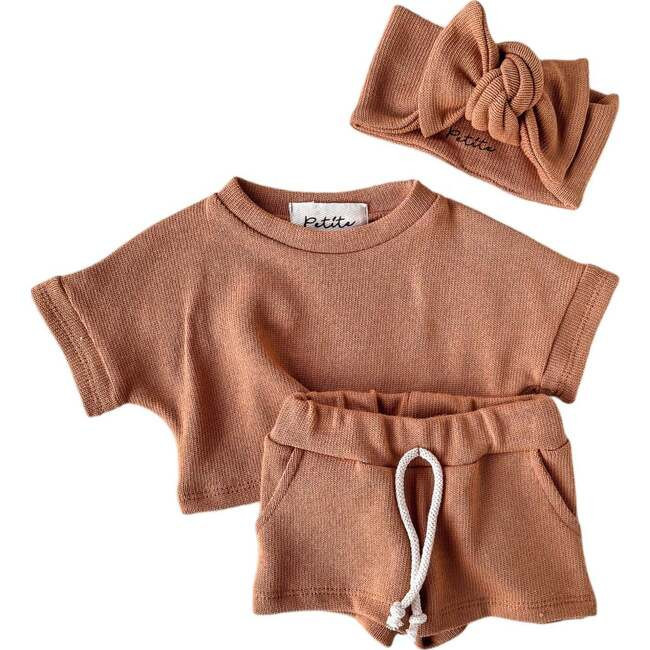 Knit Set with Headband, Cinnamon | Maisonette