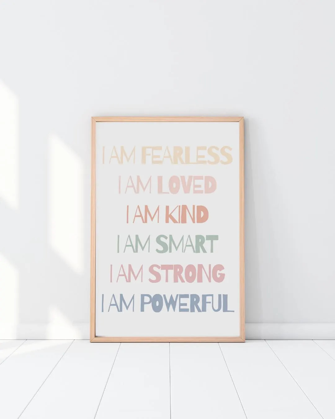 Affirmation Wall Art Digital Print | Motivational Quote Poster | Boho Pastel Decor | Instant Down... | Etsy (US)