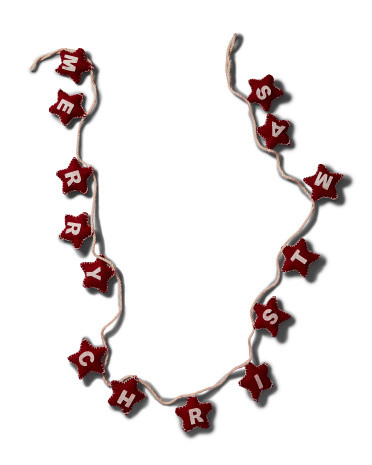 6ft Merry Christmas Star Garland | Marshalls