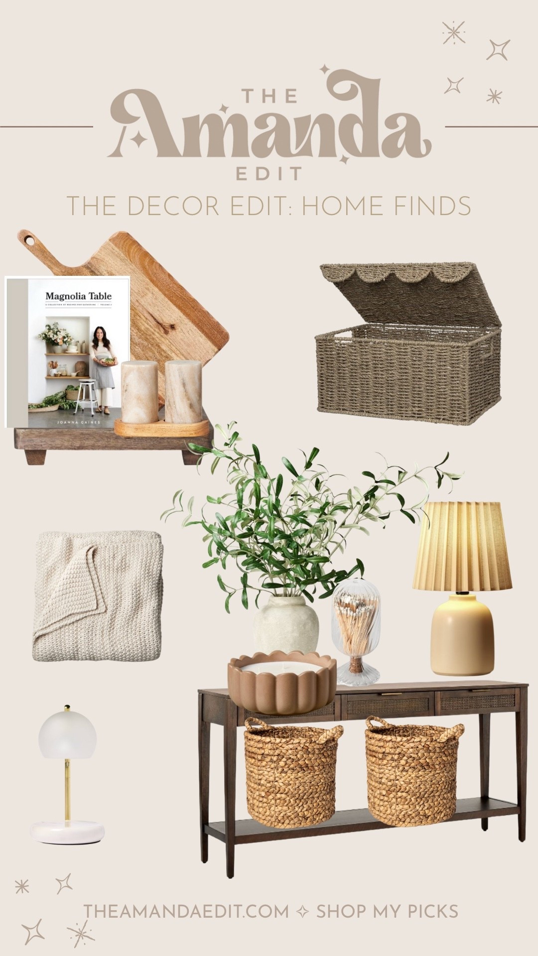 ✨ The Decor Edit: Home Finds ✨
Neutral textures, cozy layers, and timeless pieces that make a space feel warm and lived in. Think woven baskets, scalloped details, marble touches, and soft lighting. All my favorite picks for a cozy modern organic vibe. 

#LTKHome #LTKFindsUnder100 #LTKSeasonal