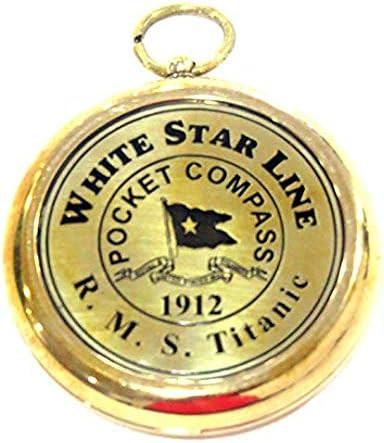 Brass Compass RMS Titanic 1912 Brass Pocket Gift Beautiful Working Model | Amazon (US)
