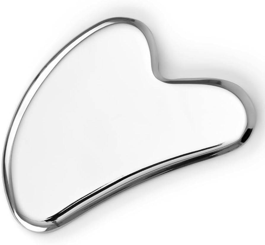 Sacheu Stainless Steel Gua Sha - Metal Gua Sha, Gua Sha Facial Tools Stainless Steel, Reduce Puff... | Amazon (US)