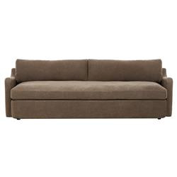 Aurelia Broadway Coffee Linen Sofa - 96"W | Kathy Kuo Home