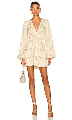 Tularosa Violette Dress in Khaki from Revolve.com | Revolve Clothing (Global)