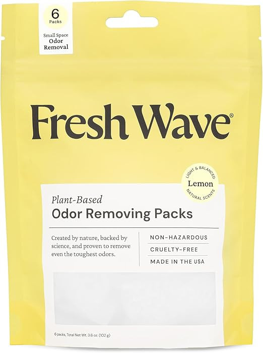 Fresh Wave Lemon Odor Eliminating & Deodorizing Packs | Bag of 6 | Safer Odor Relief for Small Sp... | Amazon (US)