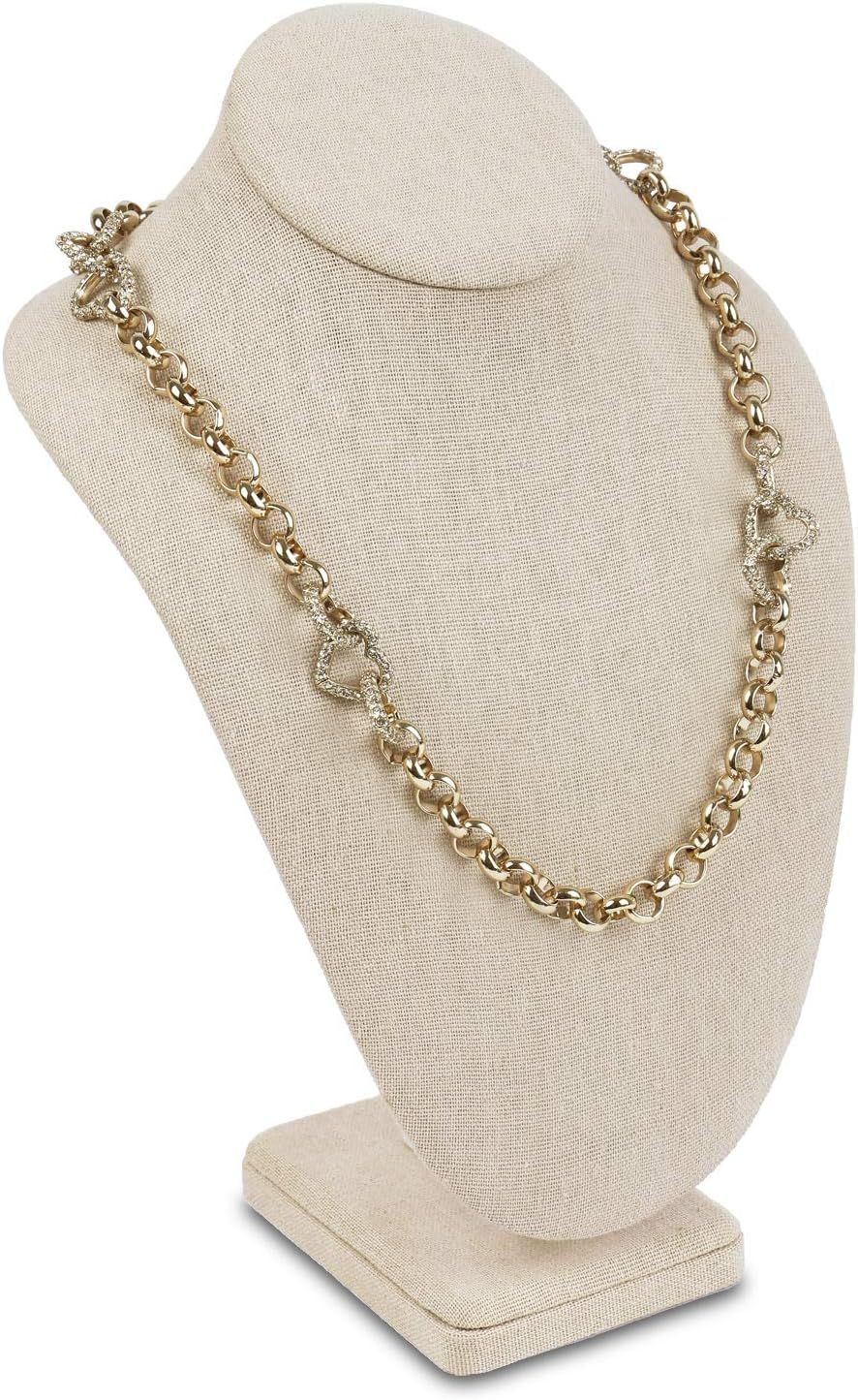 MOOCA Necklace Chain Jewelry Bust Display Holder Stand, Display Necklace Mannequin, Necklace Bust... | Amazon (US)